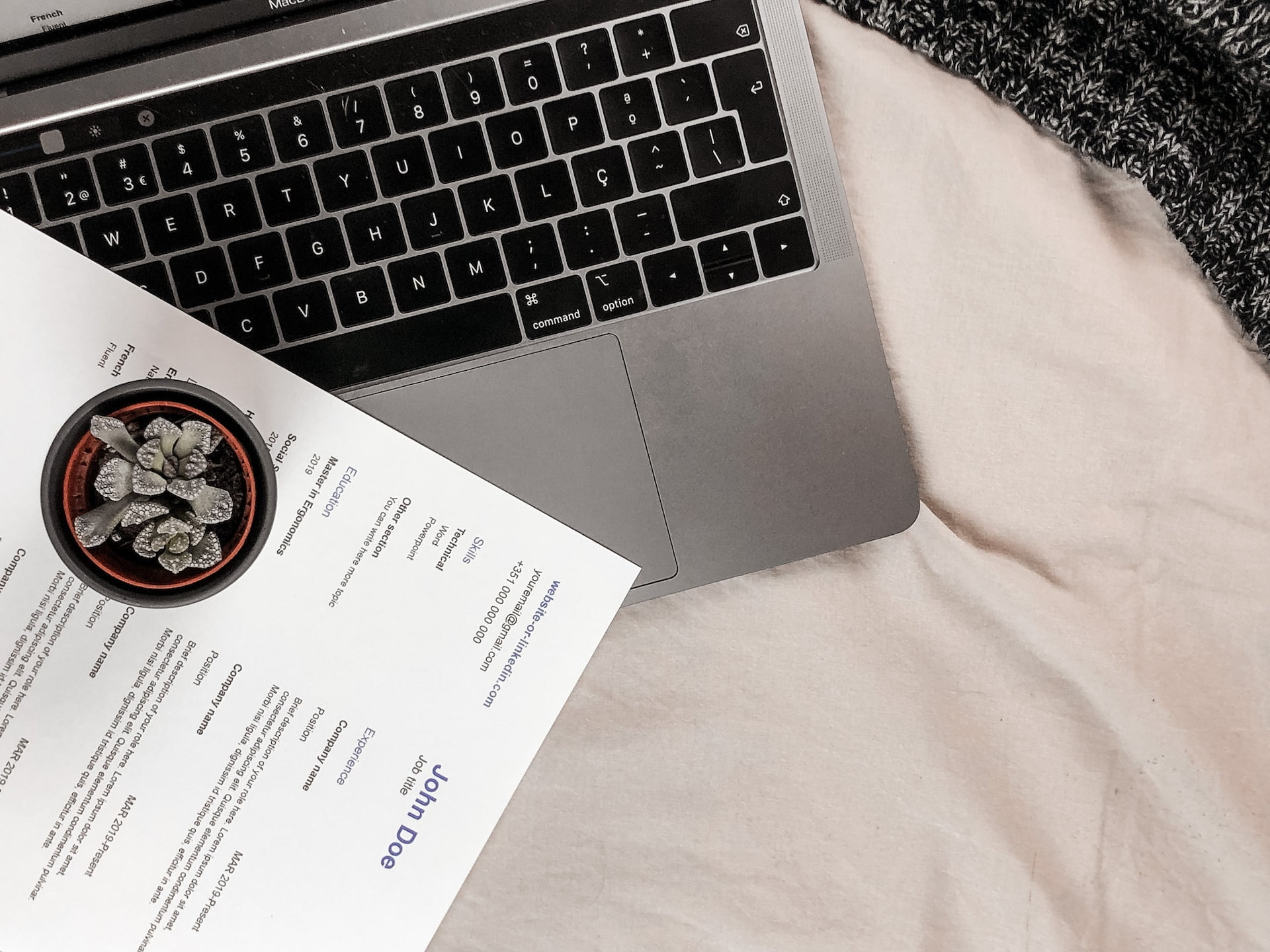 Modern resume